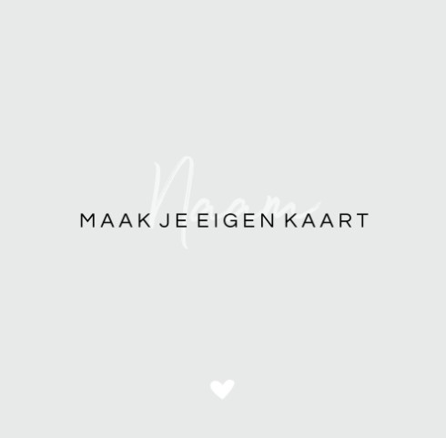 Maak je kaartje op 15x15 enkel