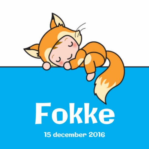 Geboortekaartje Fokke - Gb