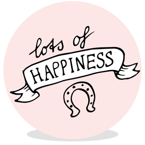 Sluitsticker - lots of happiness roze - JH