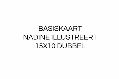 Nadine illustraties - 15x10 dubbel