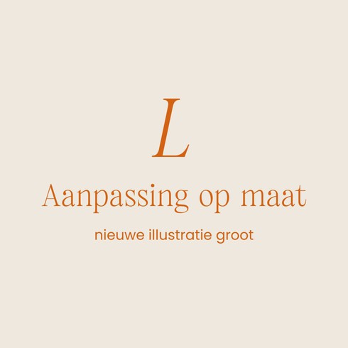 Aanpassing op maat Large | meerdere illustraties op maat