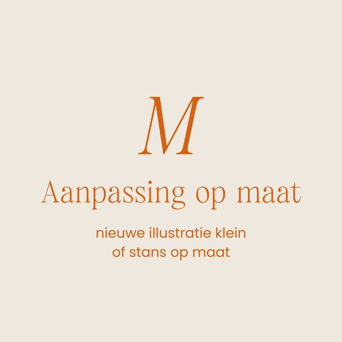 Aanpassing op maat Medium | lijntekening, illustratie/ontwerp op maat