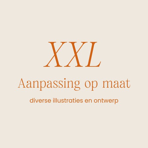 Aanpassing op maat XXL | diverse grote illustraties en ontwerp