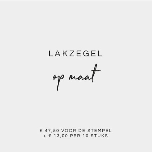 Lakzegel op maat