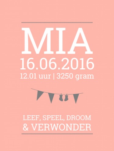 Poster Special DIY - Mia - 30x40