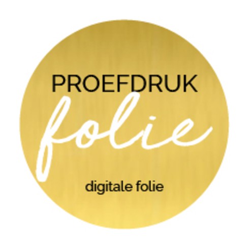 Proefdruk digitale goudfolie