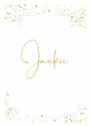 Raamsticker - Jackie 50 x 70