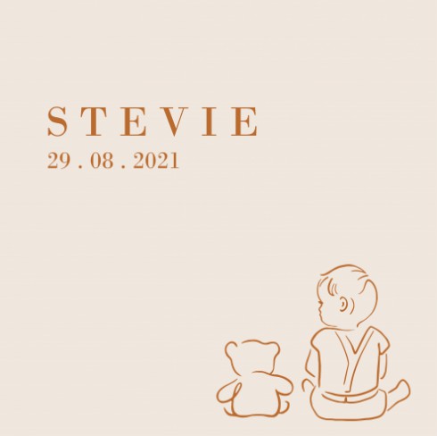 Raamsticker - Stevie 50x50