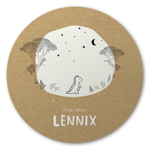 Ronde raamsticker Lennix 60x60