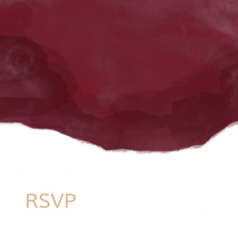 RSVP bij trouwkaart Bordeaux