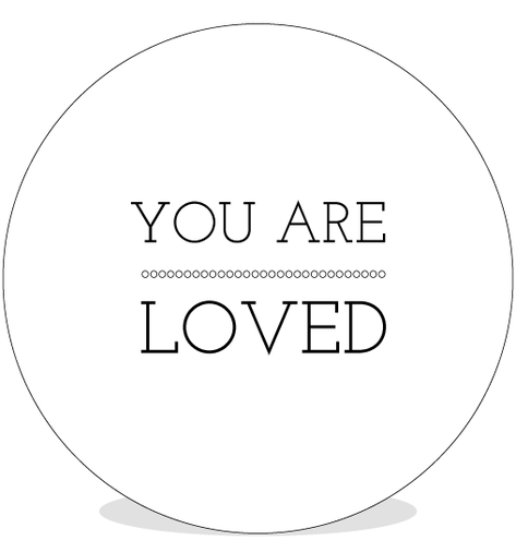 Sluitsticker DIY - You are Loved