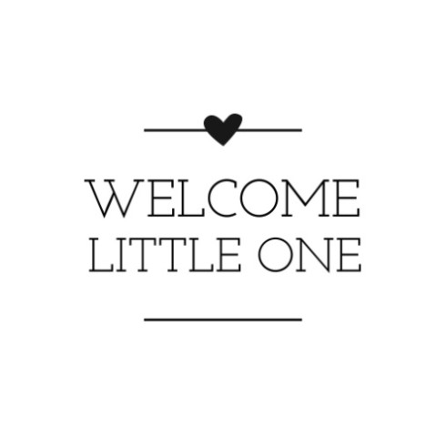 Sluitsticker DIY - welcome little one