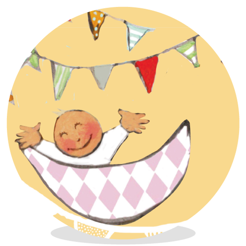 Sluitsticker -  Happy babygirl - EBB