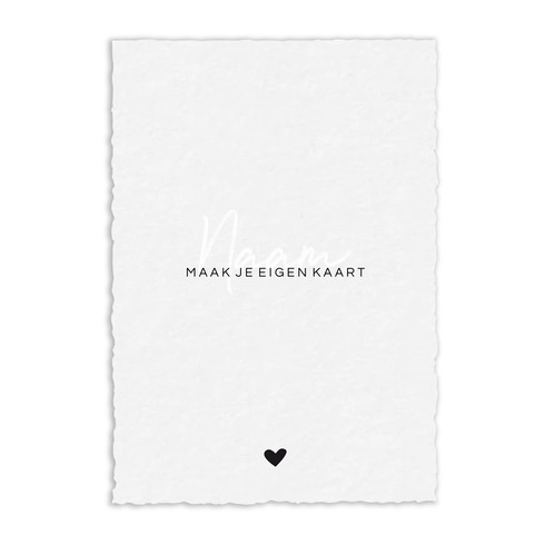 Zelf kaartje maken op handgeschept papier - A5