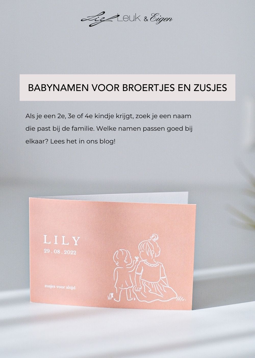 Babynamen broertjes en zusjes