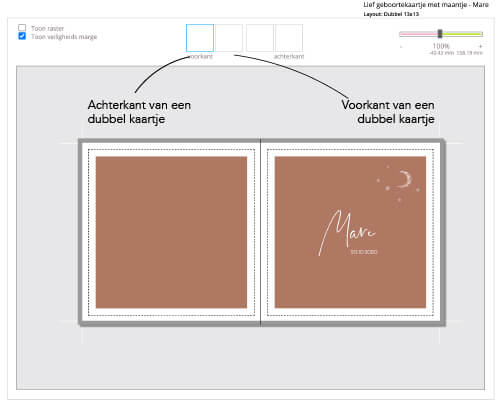 Uitleg online ontwerptool geboortekaartjes maken